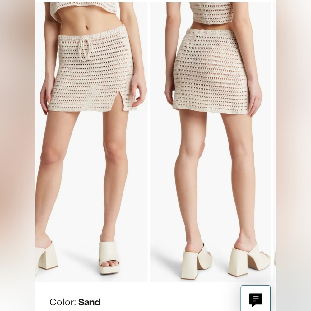 Pacsun Crochet Swim Cover Skirt